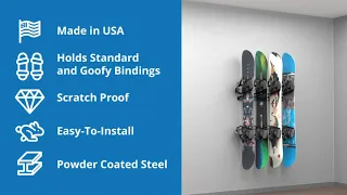 KOOVA WALL MOUNTED SNOWBOARD RACK INSTALLATION