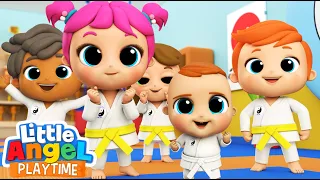 Baby John Learns Karate! | Fun Sing Along Songs by Little Angel Playtime