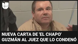 El ‘Chapo’ Guzmán trata de limpiar su imagen: acusa a EEUU y México de usarlo como chivo expiatorio