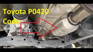 Causes and Fixes Toyota P0420 Code: Catalyst System Efficiency Below Threshold (Bank 1)