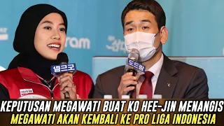 Keputusan Megawati Hangestri Membuat Ko Hee-Jin Menangis, Megtron Akan Kembali Ke Pro Liga Indonesia