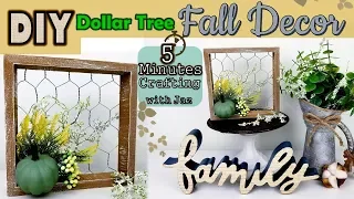 5 MINUTES CRAFTING No. 5 | FARMHOUSE FALL DECOR | DOLLAR TREE DIY