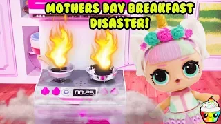 LOL Surprise Unicorn Mother's Day Breakfast In Bed Disaster