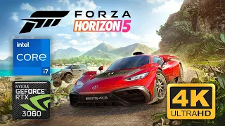 Forza Horizon 5 - i7-11370H / RTX 3060 (ASUS TUF Dash F15) - Test (4K, High / Ultra)