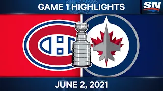 NHL Game Highlights | Canadiens vs. Jets, Game 1 - Jun. 2, 2021