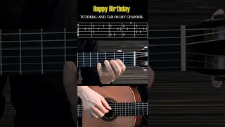 Happy Birthday. Fingerstyle Guitar.