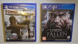 Распаковка Tomb Raider - Definitive Edition и Lords of the Fallen - Ограниченное издание на PS4