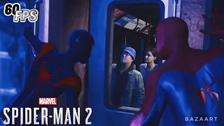 The Spider-Men save Ganke and Rio with Final Swing and ITSV Suit - Marvel's Spider-Man 2 (HD60FPS)