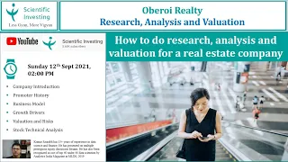 OBEROI REALTY || STOCK ANALYSIS || How to do STOCK ANALYSIS for a REAL ESTATE company