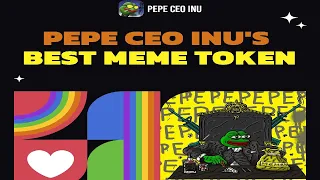 Лучший мем токен Pepe Inu новый DeFi, децентрализованный рынок криптовалют, управляемый сообществом!