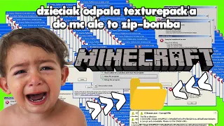 Kidosek chciał txt do mc a dostał zip-bombe 😂🤣🤣 #minecraft #wirus #troll #polska