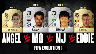 Hazard VS Salah VS Neymar VS Di María FIFA EVOLUTION! 😱🔥 | FIFA 09 - FIFA 22