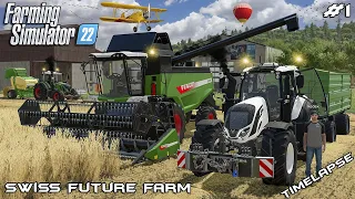 Moving to the new SWISS FUTURE FARM with @kedex | Future Farm | Farming Simulator 22 | Episode 1