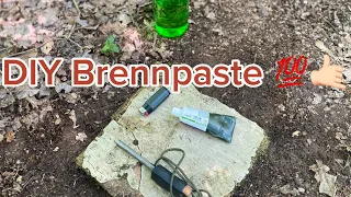 Brennpaste DIY 💯🔥 #biwak #fire #outdoor #zunder