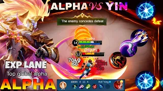 PLAYING EXP LANE ALPHA IN SOLO RANK GAME!!😂GOODBYE YIN META(ALPHA VS YIN)