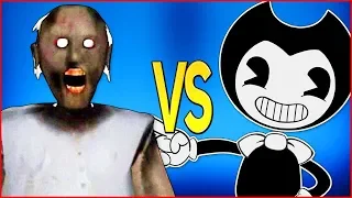 БЕНДИ VS ГРЕННИ | СУПЕР РЭП БИТВА | Granny Game Horror ПРОТИВ Bendy And The Ink Machine Batim