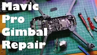 CRASHED! Fixing a DJI Mavic Pro Drone - Gimbal Vibration, Ribbon & Signal Cable Repair & Replacement