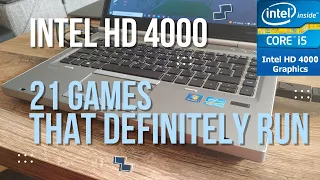 Intel HD Graphics 4000 Benchmark  21 GAMES THAT DEFINITELY RUN! (Intel Core i5-3320M, 8GB RAM)