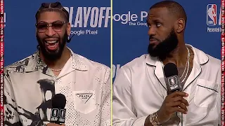 LeBron James & Anthony Davis on Game 4 Win vs Warriors, Postgame Interview