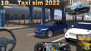 Driving Acura RDX car in taxi sim 2022 game review☺️☺️|| gameplay like game review