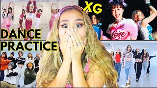 XG DANCE PRACTICE REACTION  | SHOOTING STAR, LEFT RIGHT, GIRL GVNG, NEW DANCE