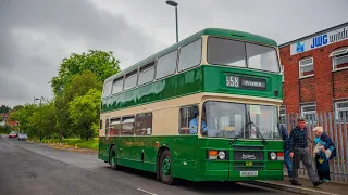 *Beast!* Mexborough and Swinton ECW Leyland Olympian A658OCX working the Midland road Circular.