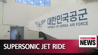 Reporter flies in South Korea's supersonic fighter aircraft FA-50