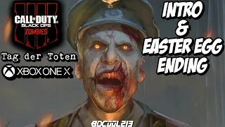 Tag der Toten | INTRO | SOLO EASTER EGG ENDING CUTSCENE (Xbox One Black Ops 4 Zombies)