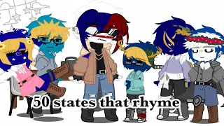 50 States that Rhyme|State & Country Humans|Plz Read the Desc|Gacha club