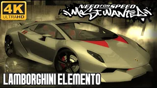 NEED FOR SPEED MOST WANTED REMASTERED LAMBORGHINI ELEMENTO  REDUX FULL HD 2022