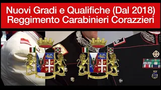 Nuovi Gradi e Qualifiche Reggimento Carabinieri Corazzieri (Dal 2018)