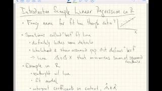 Simple Linear Regression in R