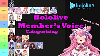 Ironmouse Categorizing Hololive Member's Voice (Part 1??) [Hololive | VSHOJO]