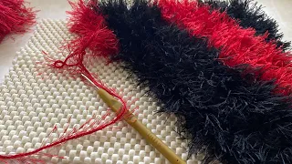 HALI KAYDIRMAZ ÜZERİNE FISTIKLI PASPAS YAPIMI/PISTACHIO PASPAS RUG CARPET MAKING