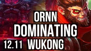 ORNN vs WUKONG (TOP) | 6/1/9, 1.3M mastery, 300+ games, Dominating | NA Diamond | 12.11