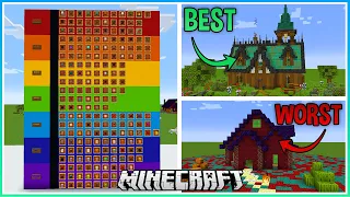 I Made a Tier List of EVERY Minecraft Block as of 1.17!