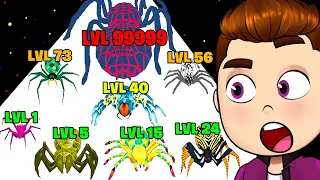 Die BESTE ENTWICKLUNG von RIESEN SPINNEN! (Spider Evolution: Runner Game)