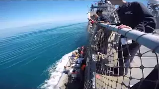 Ukrainian Sailors Arrive Aboard USS Ross: June 1, 2015