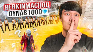 BERKINMACHOQ OYNAB 10 000 ALMAZ YUTIB OLISHDI / FREE FIRE CHALLANGE 1