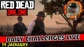 RDR2 LIVE: Daily Challenges on 14 January in RDR2 Online - Red Dead Online - RDO