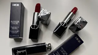 Rouge Dior Lipsticks 2024 reformulation | 720 Icone (Satin) & 866 Together (Velvet)