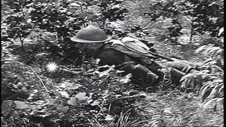 American soldiers load and fire a M252 81 mm Mortar as a part of their training i...HD Stock Footage