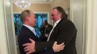 Gérard Depardieu rencontre Vladimir Poutine à Sotchi