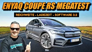 Skoda Enyaq Coupe RS Megatest! Echte Reichweite Effizienz Ladezeit #electriccar #car