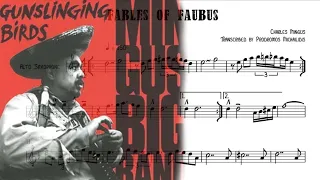 Fables of Faubus - Mingus Big Band - Saxophone solo transcription