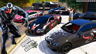 GTA 5 - Stealing VENOM Vehicles With FRANKLIN | FRANKLIN Becomes VENOM | (Real Life Cars)