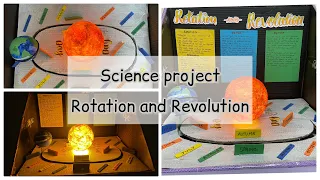 DIY Science working model for School Exhibition | Rotation Revolution of earth | Prize winning model