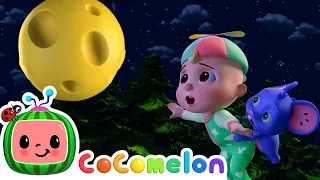 JJ learns to Fly to the Moon | CoComelon Animal Time - Learning with Animals|Nursery Rhymes for Kids