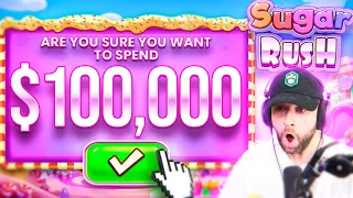 I Spend OVER $100,000 on SUGAR RUSH to try & get the BEST SETUP!! (Bonus Buys)