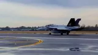 NAVY F-18/F Full Afterburner Takeoff (McChord AFB)